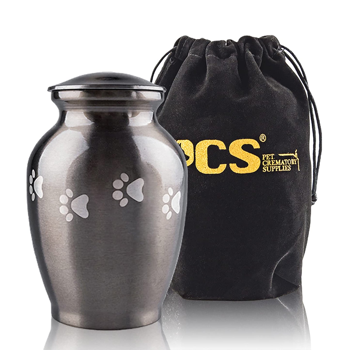 PCS Memorial Pet Cremation Urns for Dogs and Cats Ashes, Paws Engraved Pet Urn,Dog Keepsake Urns for Ashes-Small