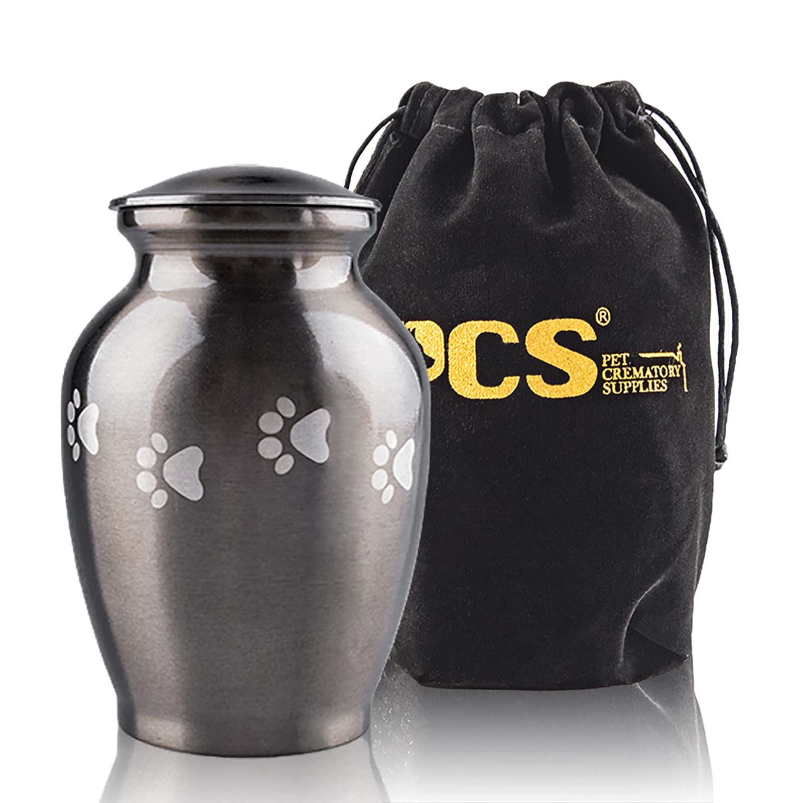 PCS Memorial Pet Cremation Urns for Dogs and Cats Ashes, Paws Engraved Pet Urn,Dog Keepsake Urns for Ashes-Small