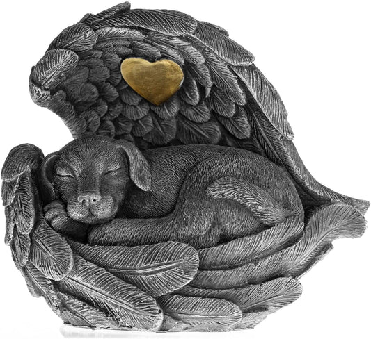 iHeartDogs Dog Urn Pet Memorial Gift - Garden Stone Urn for Dog Ashes - Pet Loss Gifts