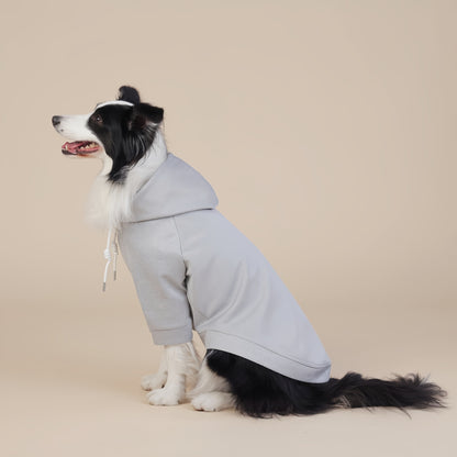 Grey Classic Dog Sweatshirt with Hood & Drawstrings - For Large Dogs (Size : 7XL)